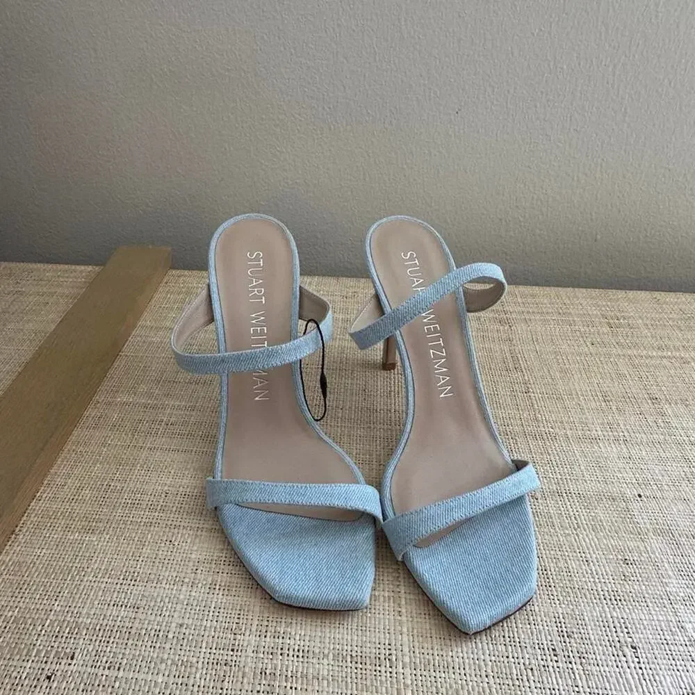 Stuart weitzman light blue suede